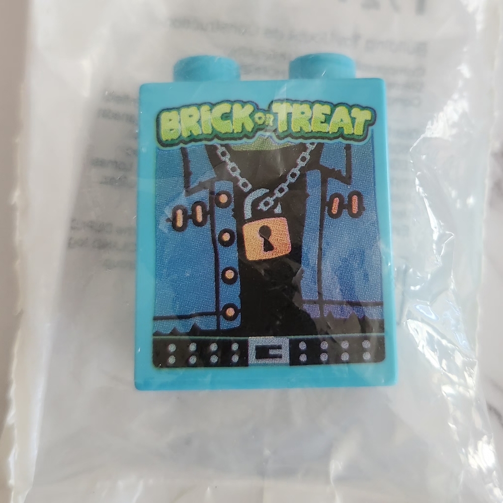 LEGO Blue 'Brick or Treat' Torso with Spooky Design - Picture 1 of 1